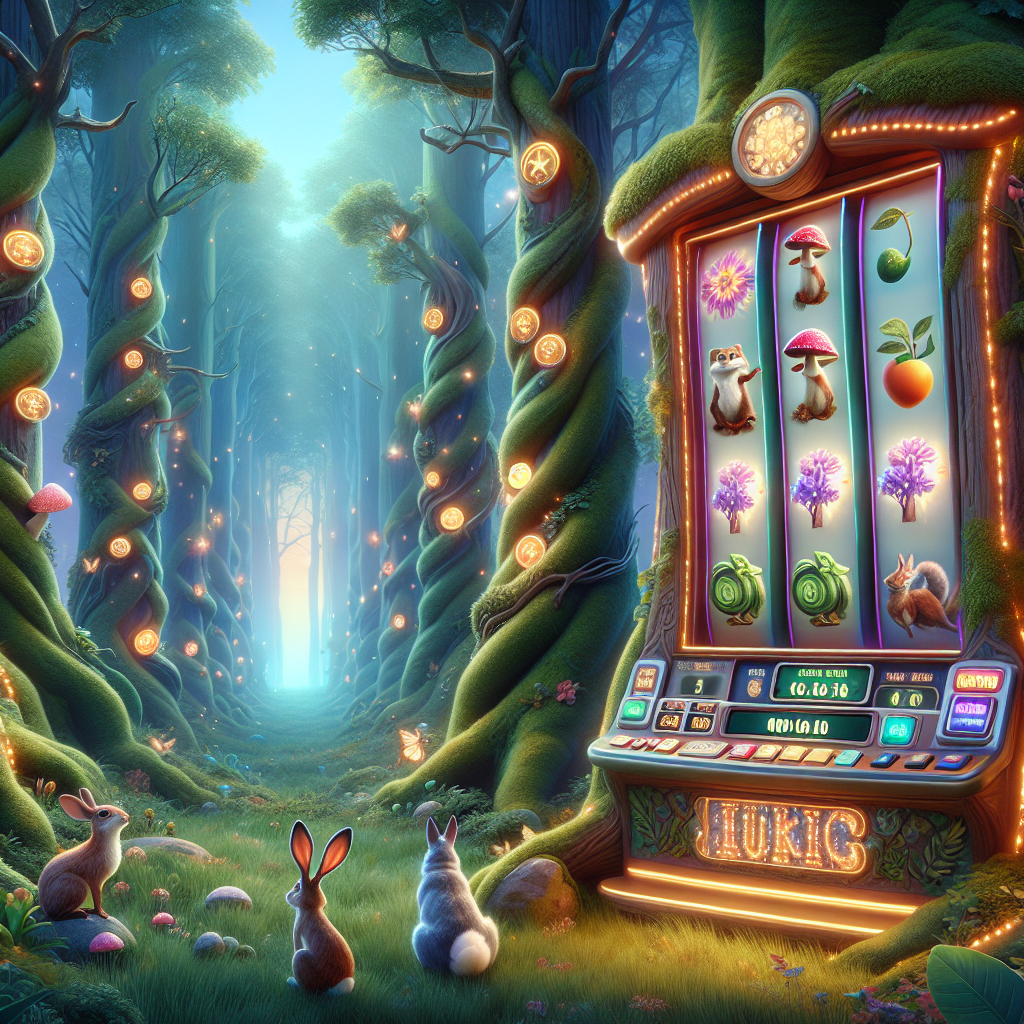 A whimsical forest-themed slot game with magical creatures